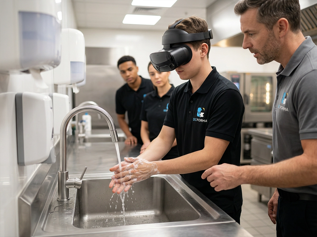 Formation en hygiène en restauration à Dijon avec apprentissage en réalité virtuelle et lavage des mains